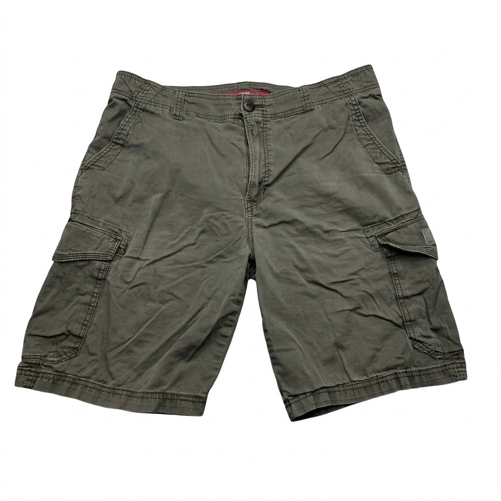 UNIONBAY Men's Cargo Shorts Size‎ 36 Grey Utility Outdoor Hiking Stretch Canvas